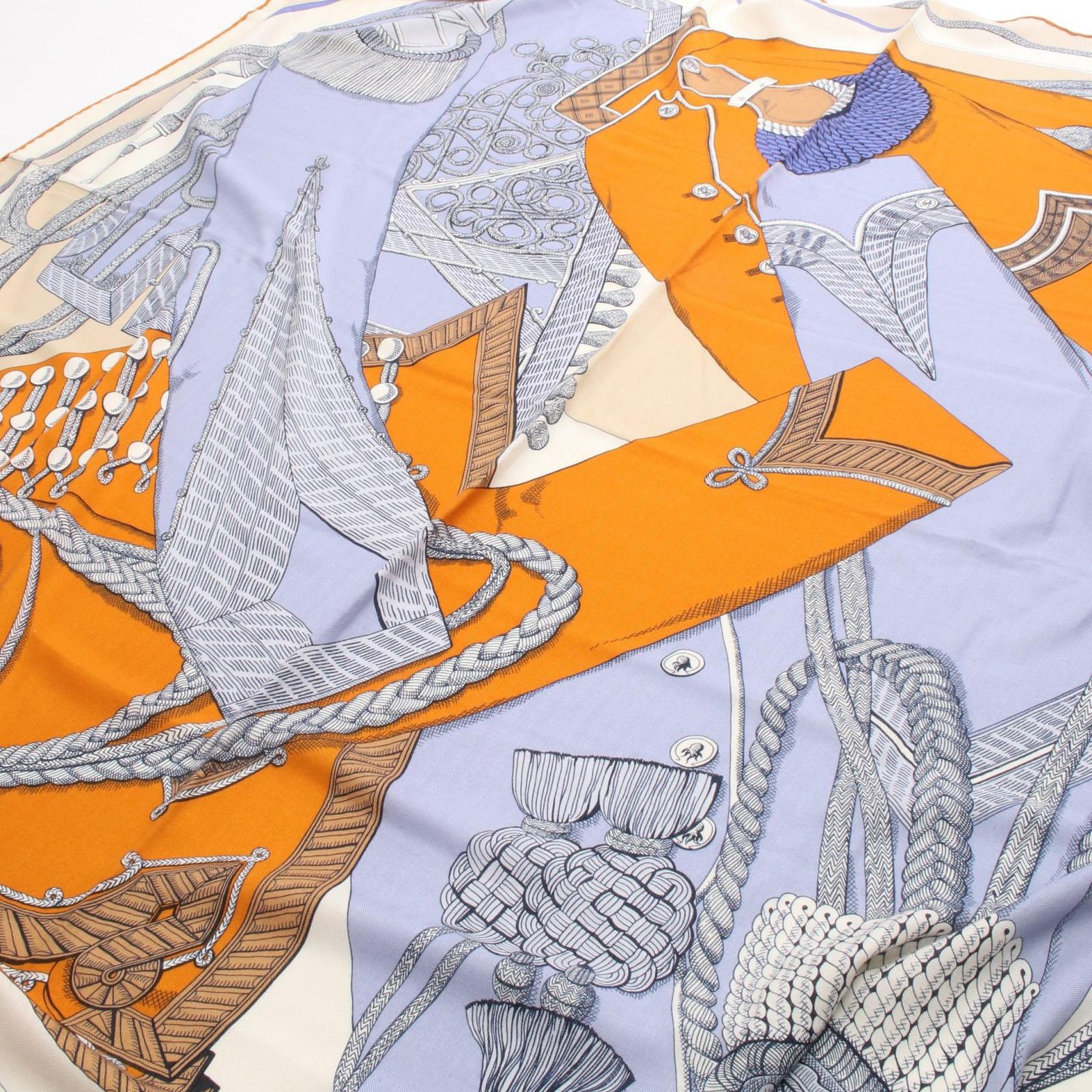 エルメス HERMES スカーフ カレジェアン カレ140 ZOUAVES ET DRAGONS