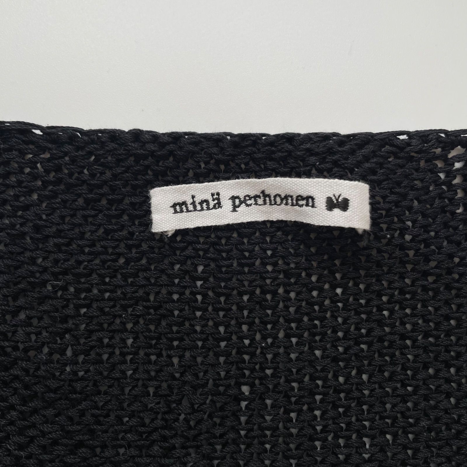 mina perhonen ミナ ペルホネン sunny sandy カーディガン ブラック 38