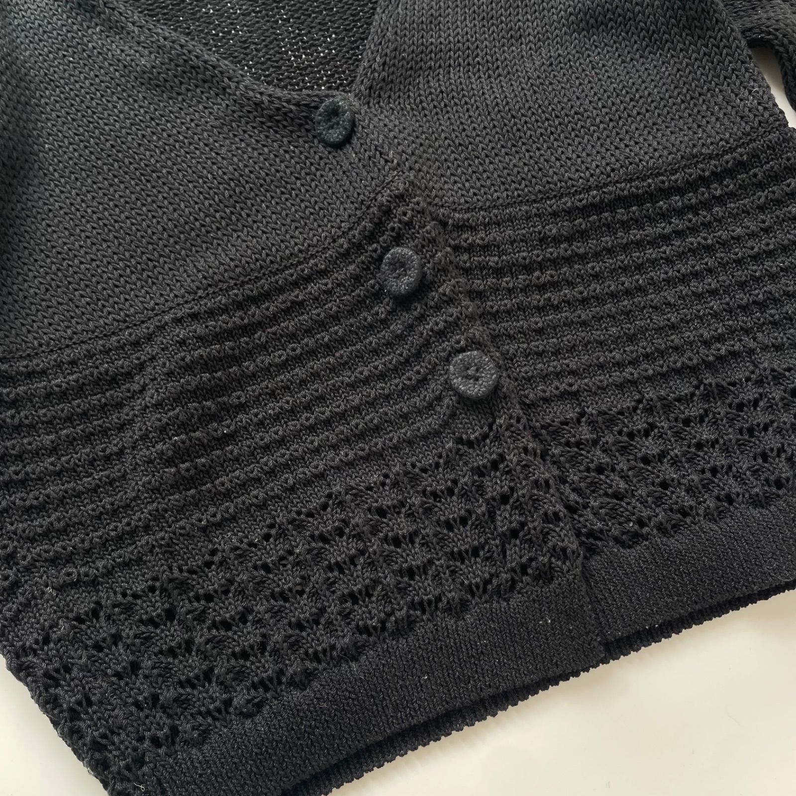 mina perhonen ミナ ペルホネン sunny sandy カーディガン ブラック 38