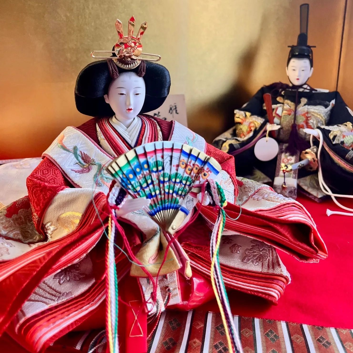 新品☆極上 小倉草園作☆京九番/十番☆吉祥鳳凰の親王飾り☆絢爛豪華な