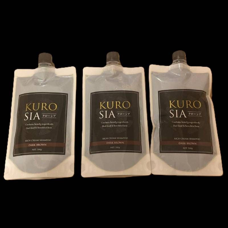 クローシア ヘアカラークリームシャンプー ダークブラウン 3本セット
