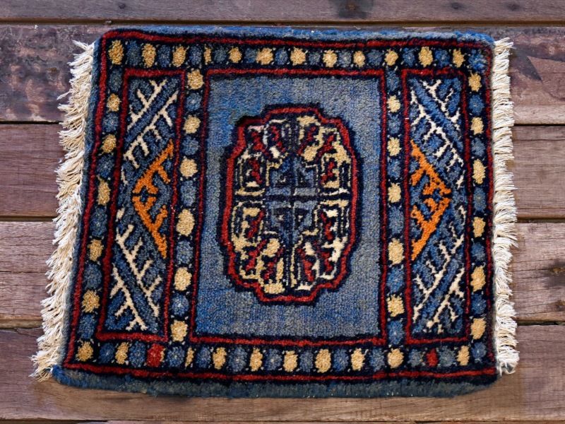 RAGB145 ヴィンテージ ミニラグ トライバルラグ 絨毯 33cm×32cm - メルカリ