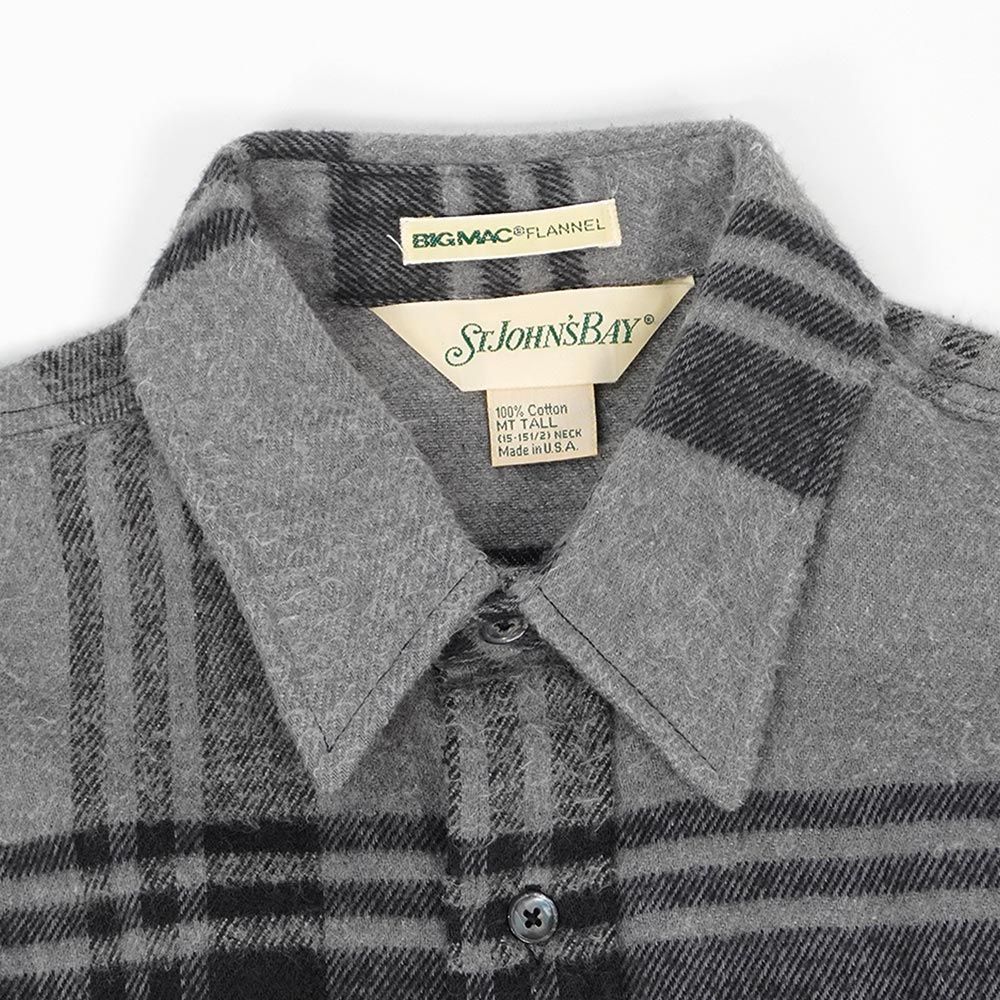 セントジョンズベイ ST JOHN'S BAY 美品 80s ヘビーネルシャツ MADE IN