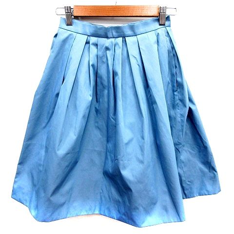 エムプルミエ ブラック M-Premier BLACK スカート フレア ひざ丈 34