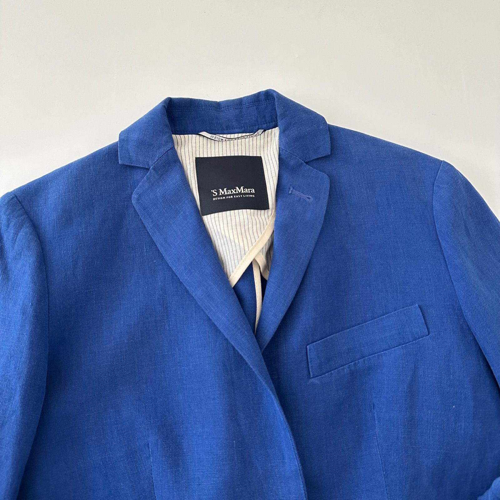 S Max Mara エス マックスマーラ リネン 100% テーラード ジャケット