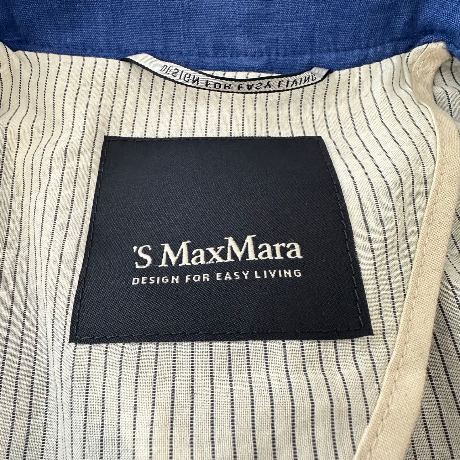 S Max Mara エス マックスマーラ リネン 100% テーラード ジャケット