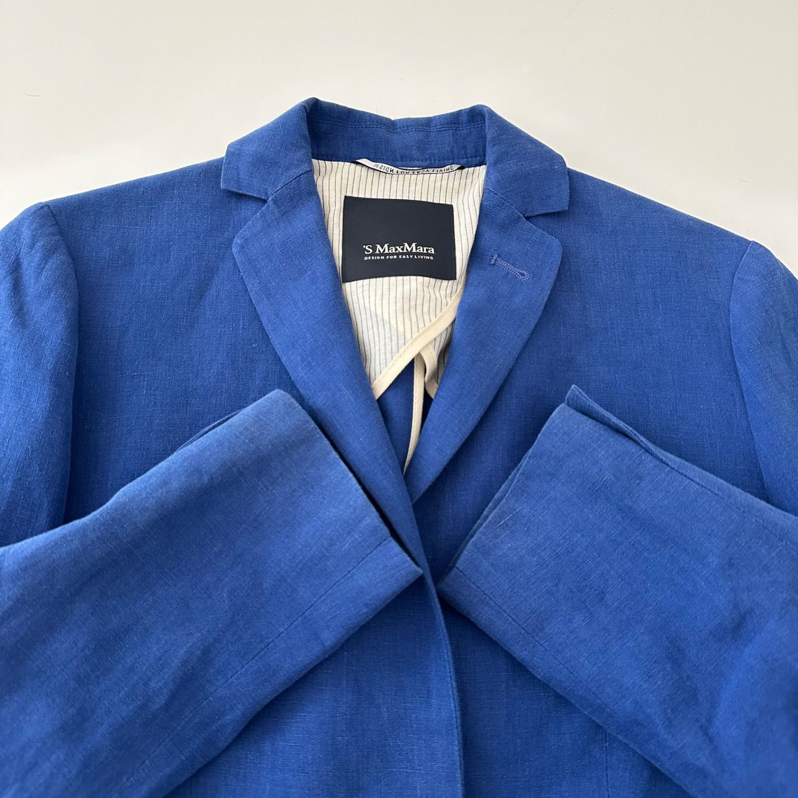 S Max Mara エス マックスマーラ リネン 100% テーラード ジャケット