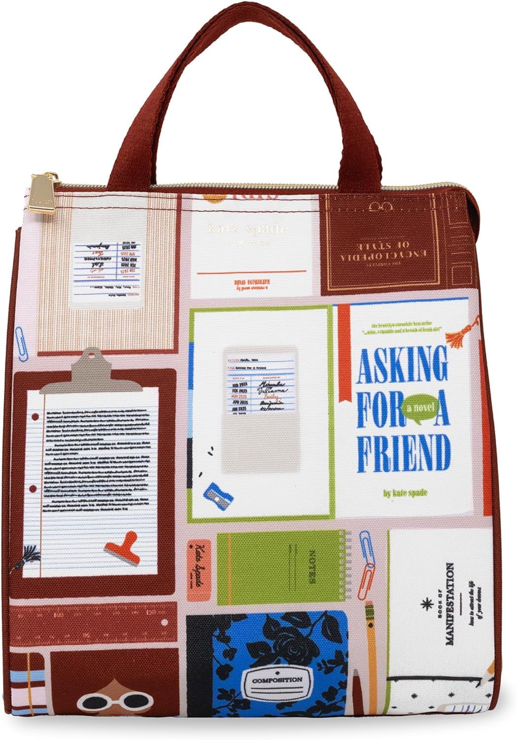 送料無料 ケイトスペード ニューヨーク Kate spade new york ブッククラブ柄のランチバッグ Book Club LANCH BAG 256308