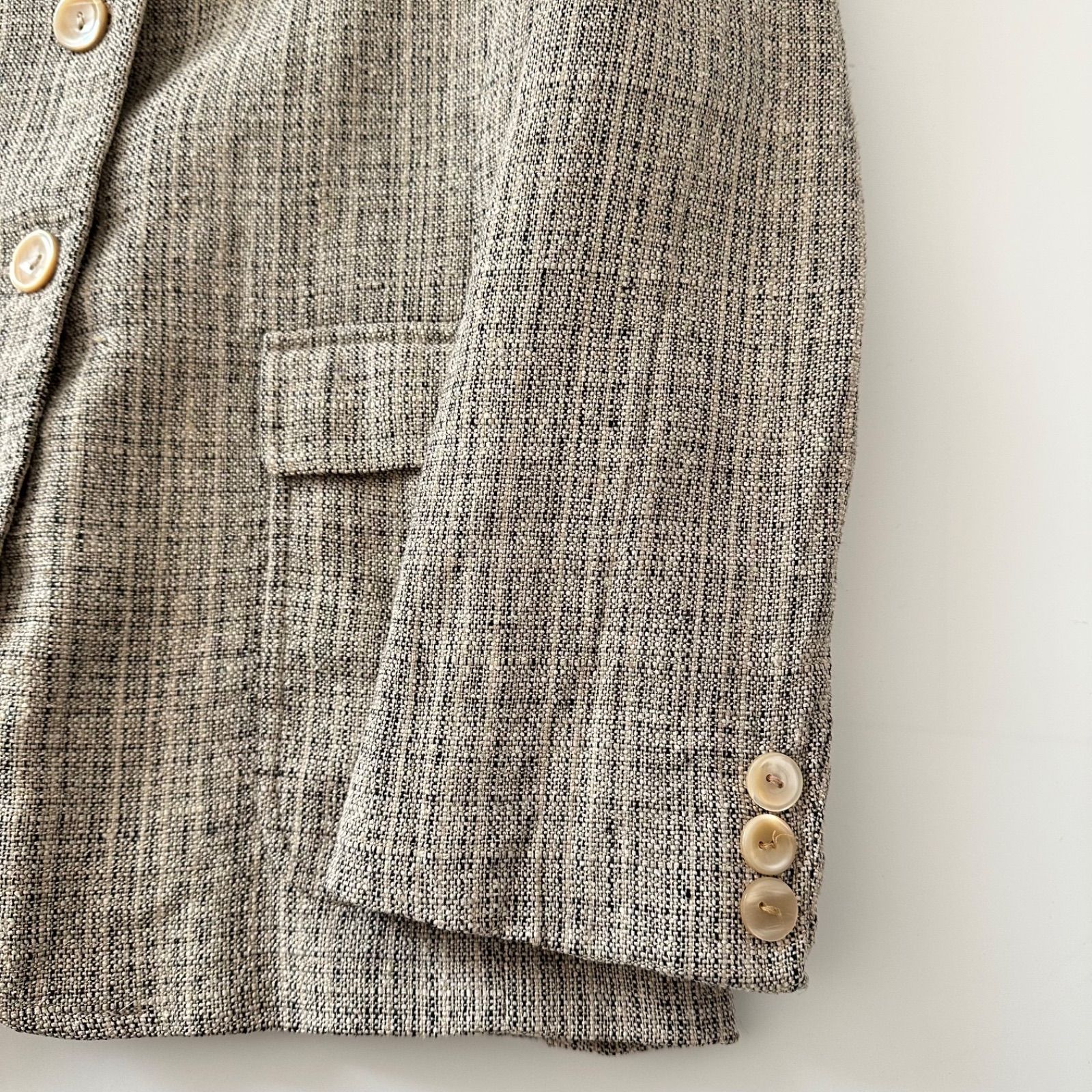 大きいサイズ MAX MARA サマーツイード テーラードジャケット 3B