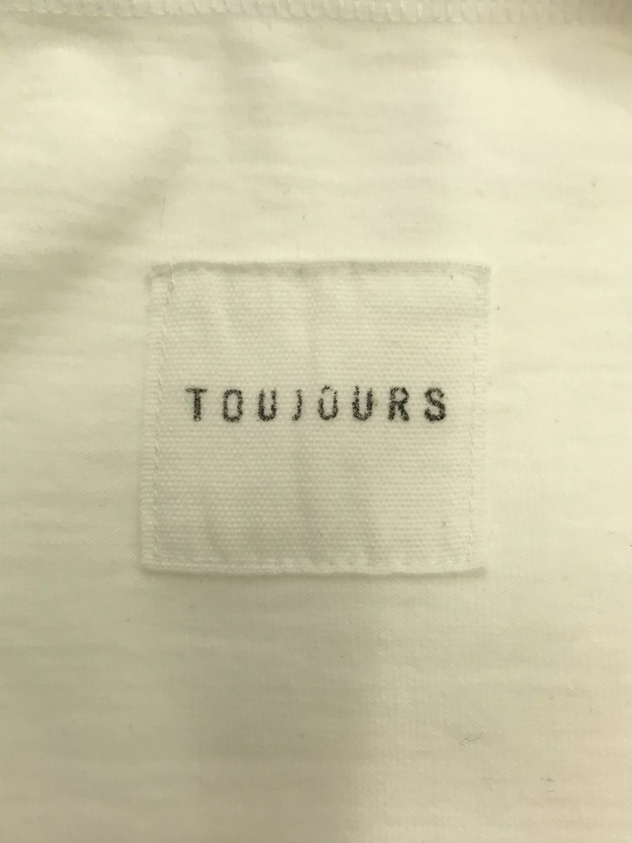 TOUJOURS (トゥジュー) High Boat Neck Big Basque Shirt ホワイト Free TOUJOURS（トゥジュー） High Boat Neck Big Basque Shirt WHITE