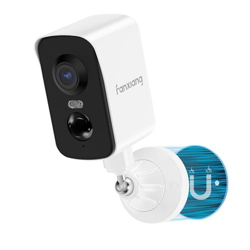 強力マグネット式・穴あけ不要・300°首振り】fanxiang防犯カメラ PIR