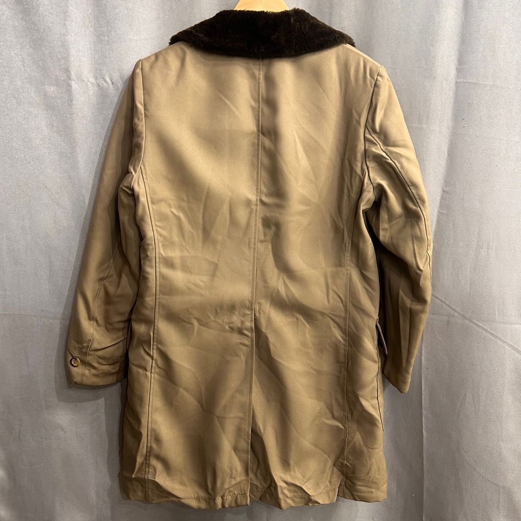 USA製 Sears ボアライナー コート 46R ベージュ ビンテージ 70s~ Sears ヴィンテージコート ギャングコート Gang Coat ボア付き