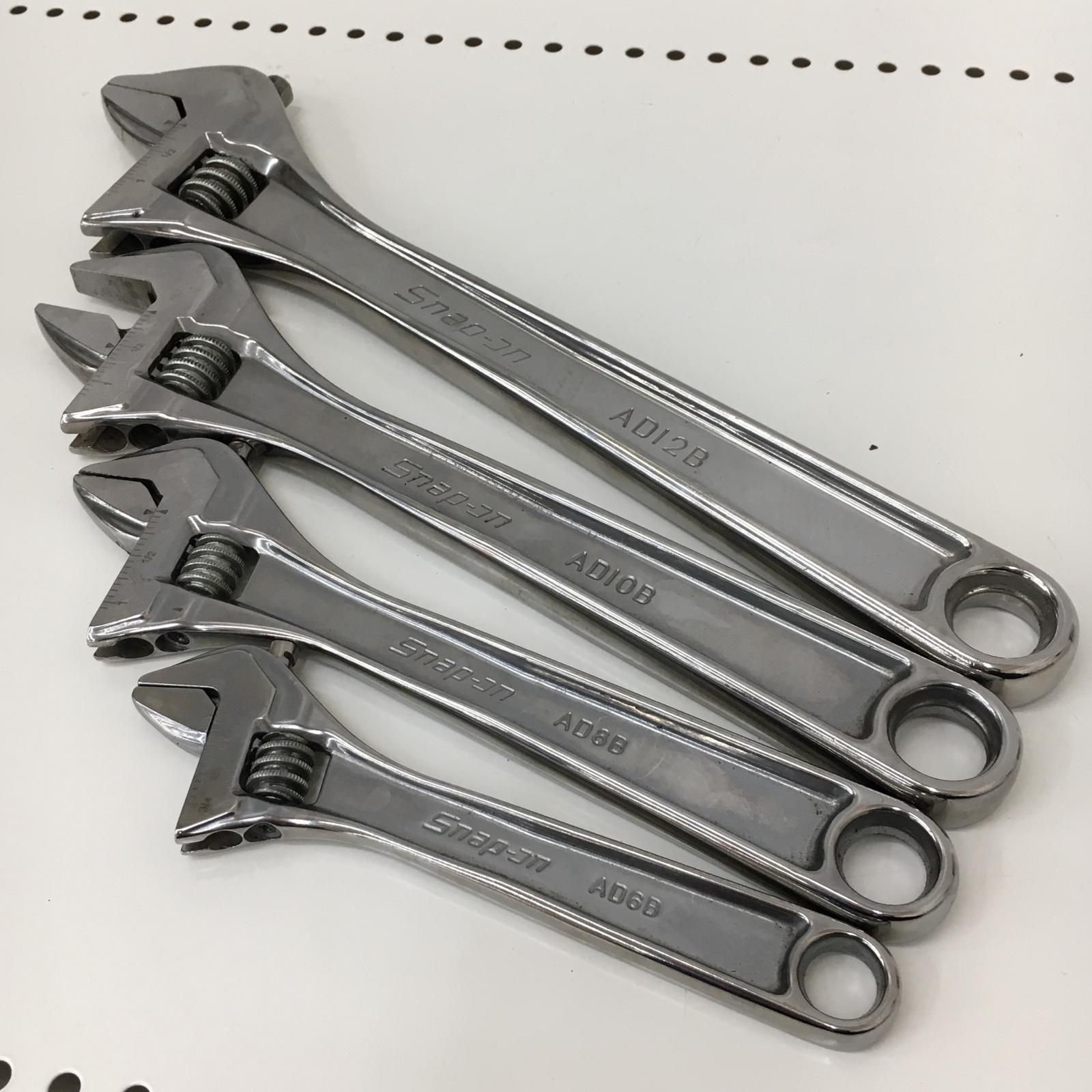 Snap-on AD10B モンキーレンチ【市川行徳店】【店頭取引限定】【中古】管理番号：ITTVEJ7I6Z2Q △△Snap-on スナップオン モンキーレンチ 4本セット AD12B/AD10B/AD8B