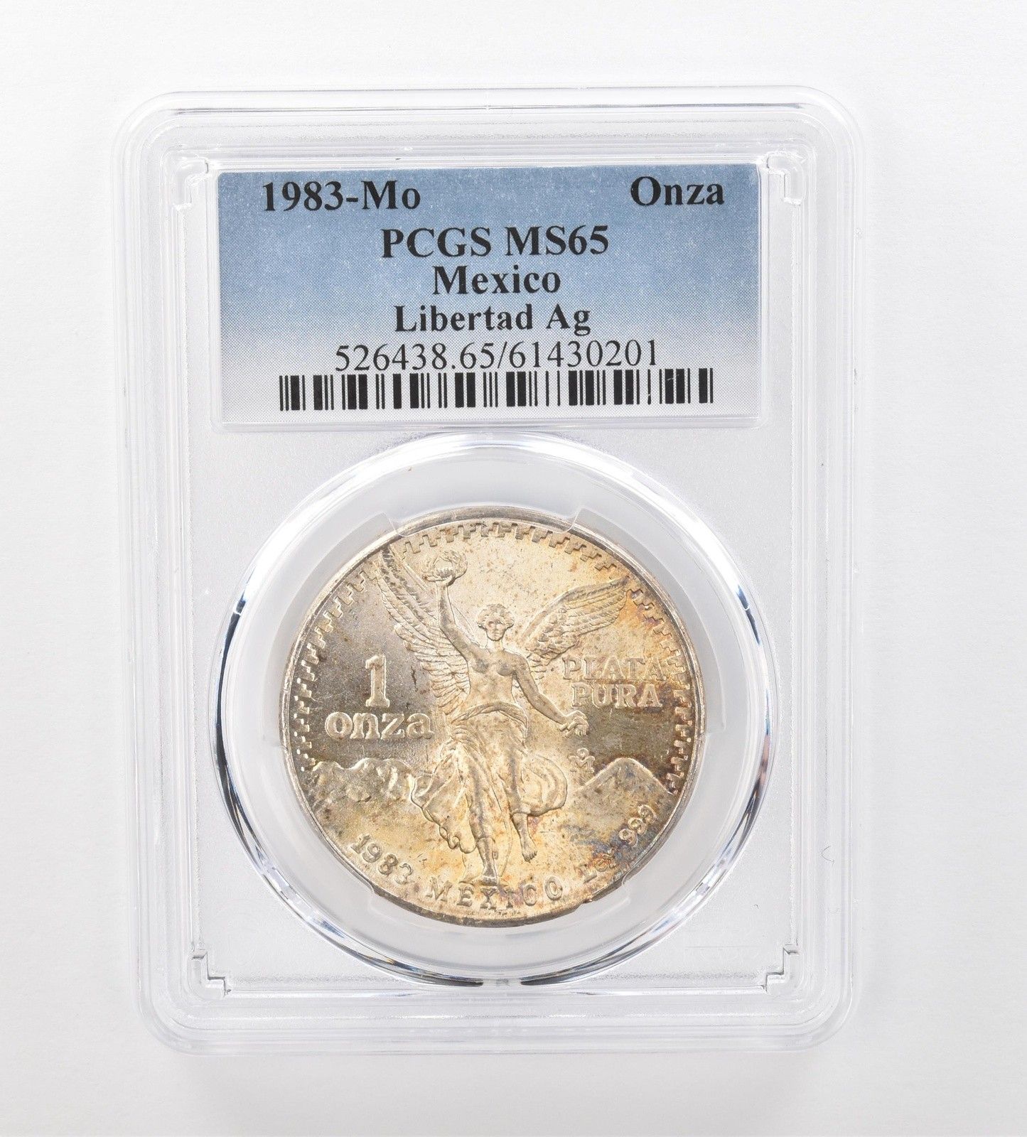 1983年 モ・メキシコ 1 オンザ シルバー リベルタッド MS65 PCGS