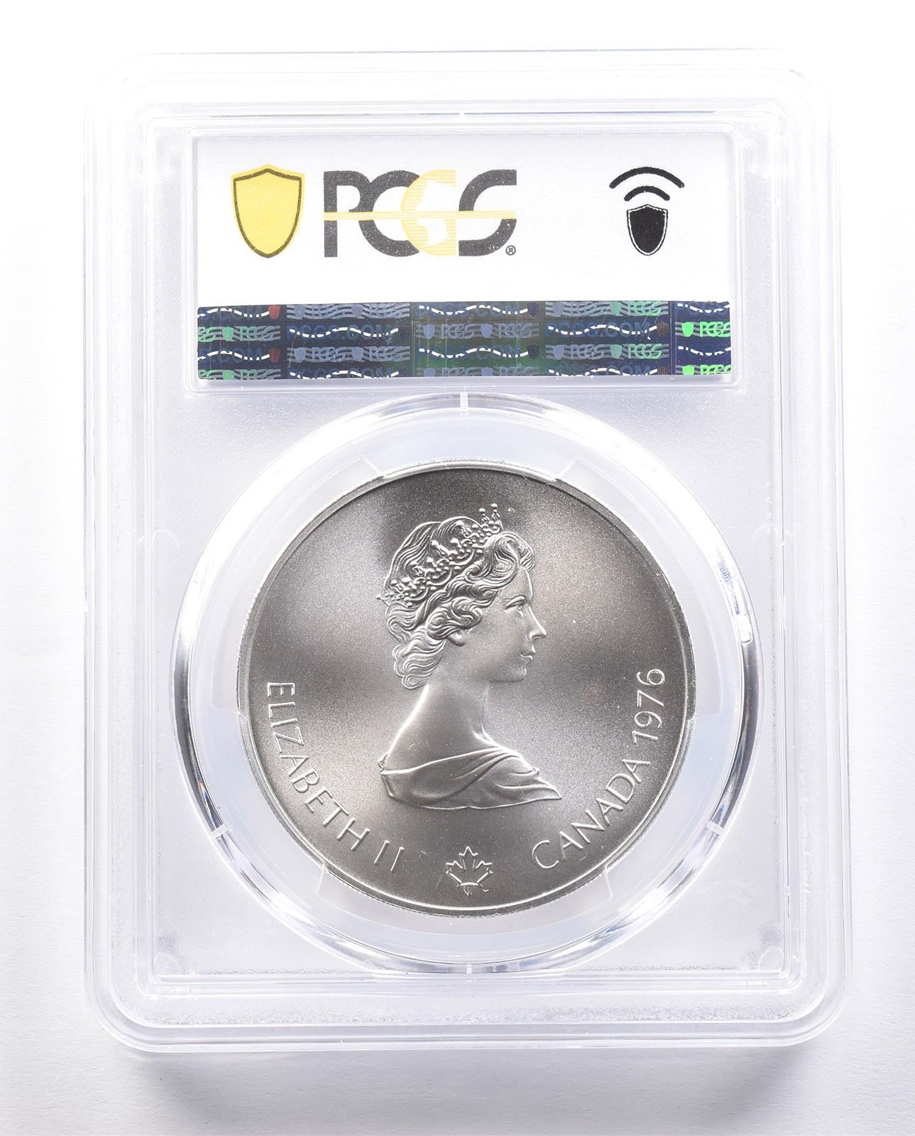 1976年カナダ 5ドル銀貨 モントリオールオリンピック村 MS70 PCGS
