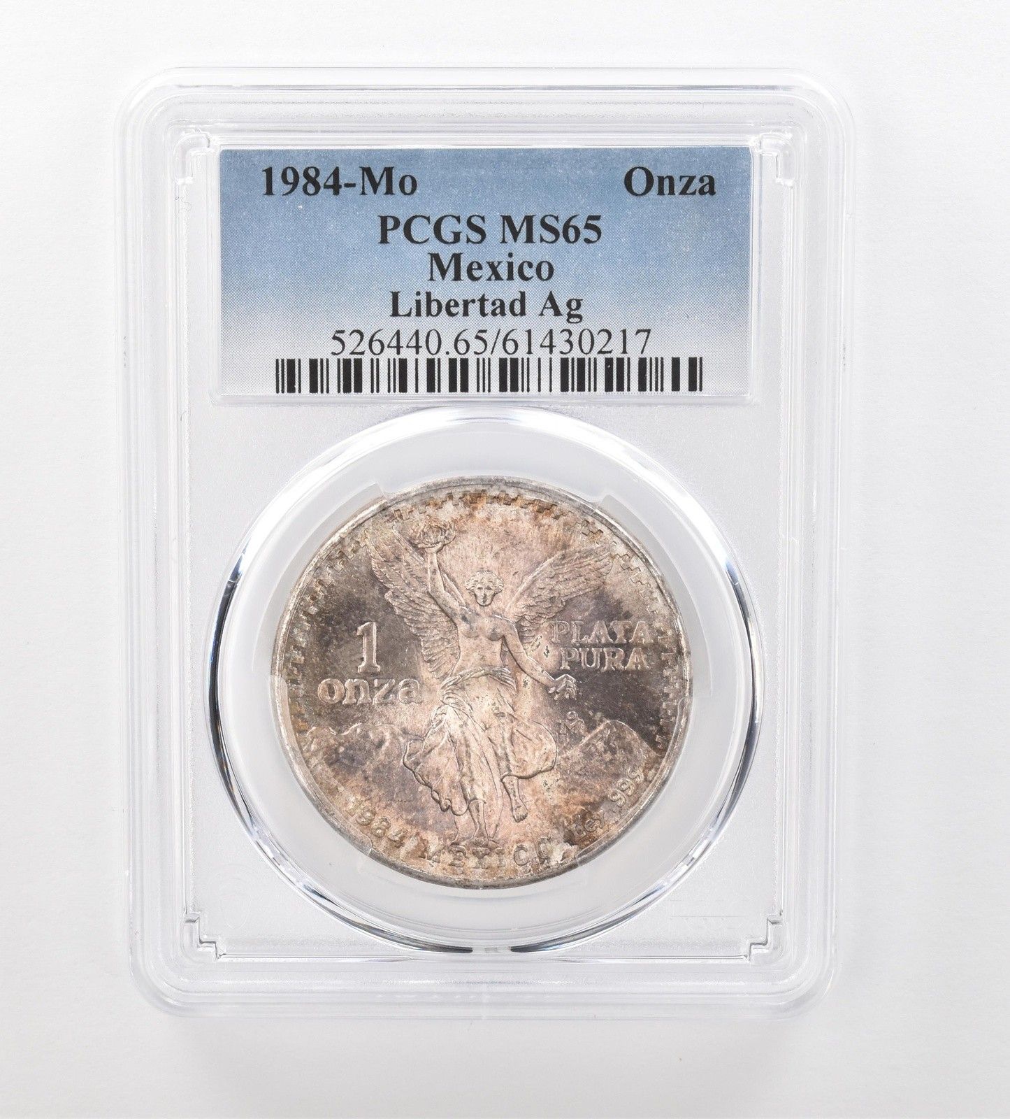 1984年 モ・メキシコ 1 オンザ シルバー リベルタッド MS65 PCGS