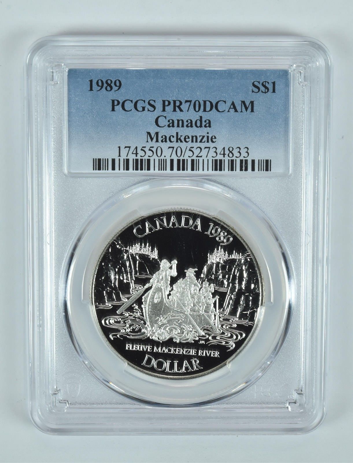 1989年カナダ1ドル銀貨マッケンジーリバーPR70 DCAM PCGS - メルカリ