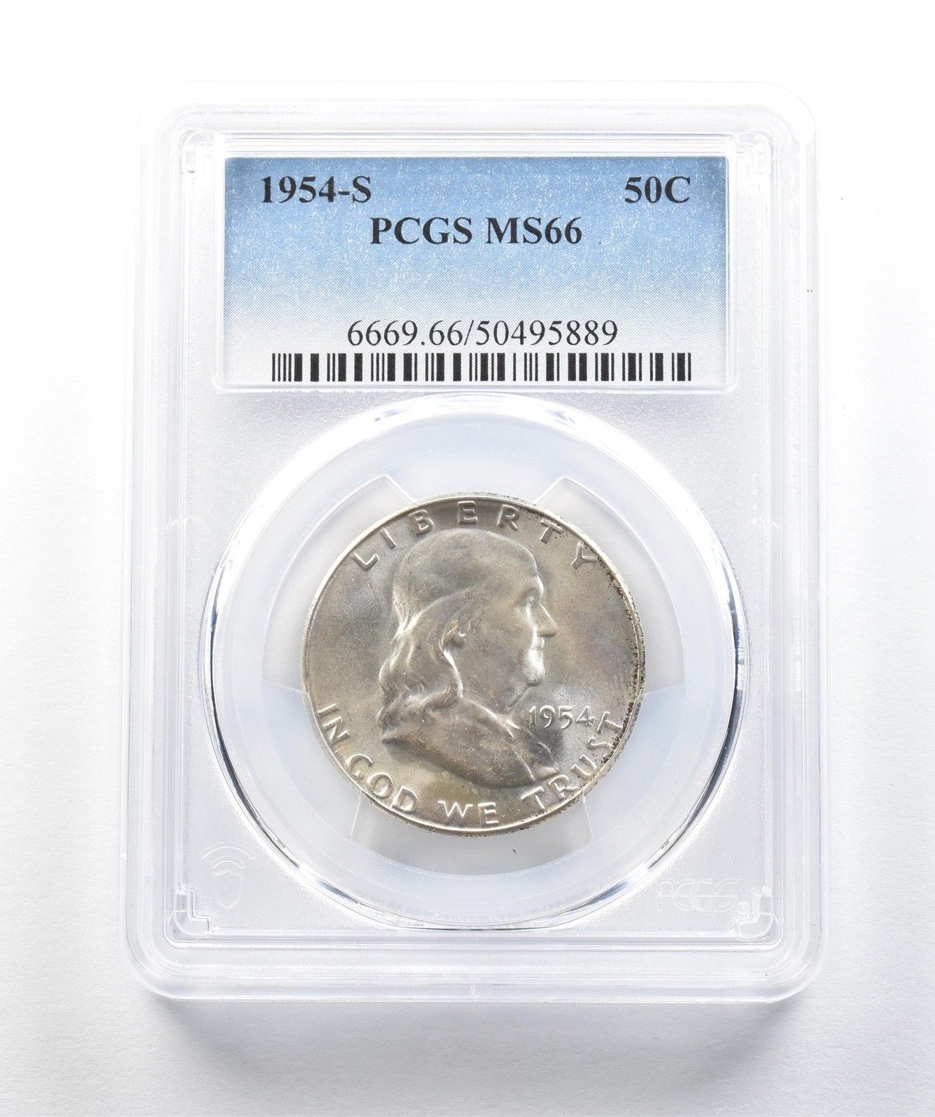 1954-S フランクリン ハーフダラー MS66 PCGS *0197 - メルカリ