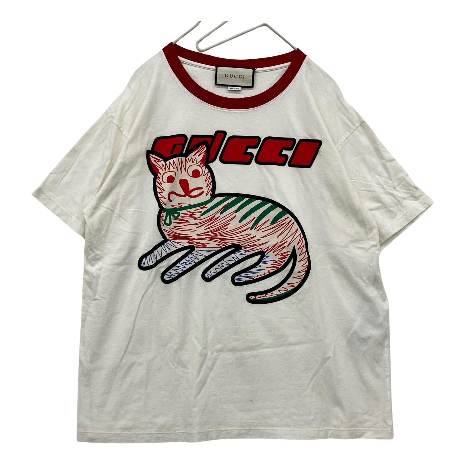△△GUCCI グッチ ダメージ加工 虎 Tシャツ XS ホワイト - メルカリ