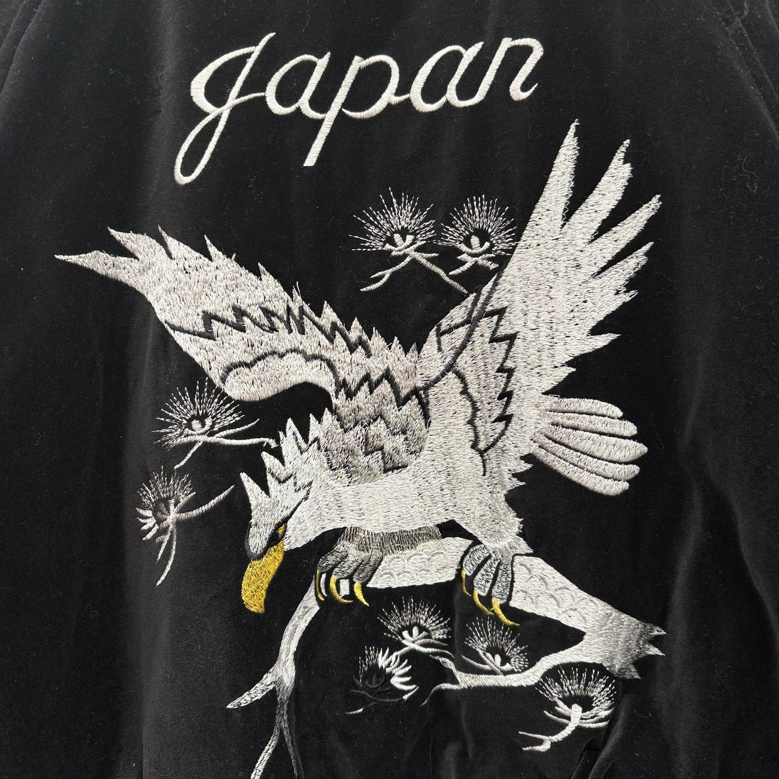 △▽△0202 JUNGLE STORM スカジャン ベロア Japan 鷲 刺繍 中綿