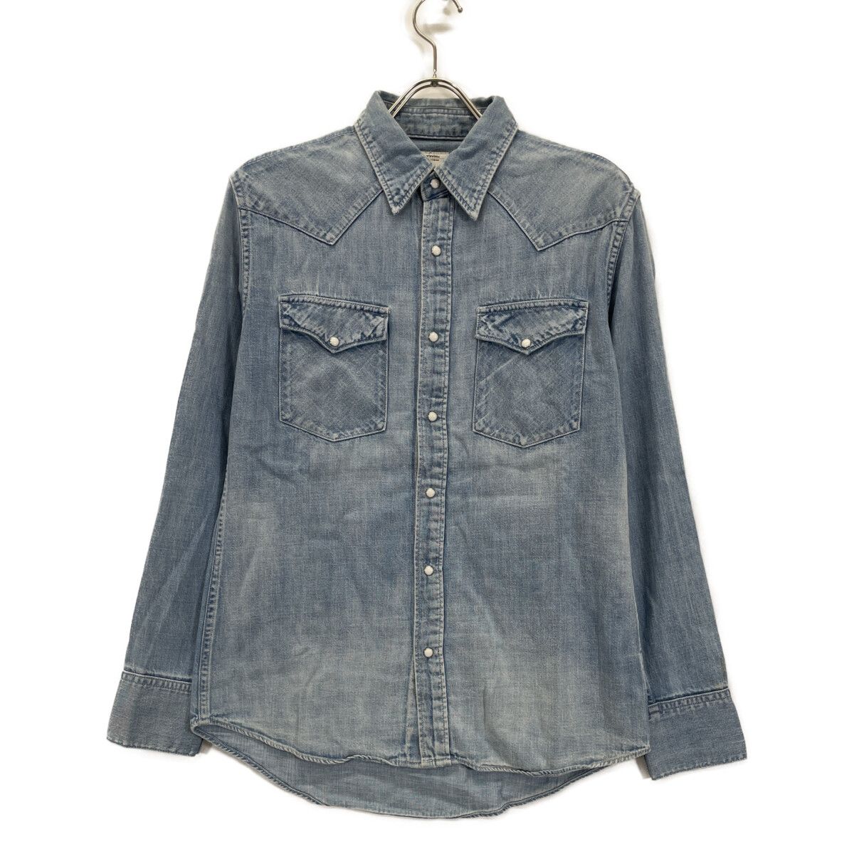 VISVIM ビズビム ﾗｲﾄﾌﾞﾙｰ ｿｰｼｬﾙｽｶﾙﾌﾟﾁｬｰ ﾃﾞﾆﾑ ｳｴｽﾀﾝｼｬﾂ 1 - メルカリ