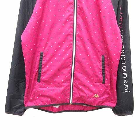 Kappa カッパ ジップアップニットジャケット ピンク Mサイズ カッパ kappa ジャケット パーカー ジップアップ ドット 長袖 L ピンク