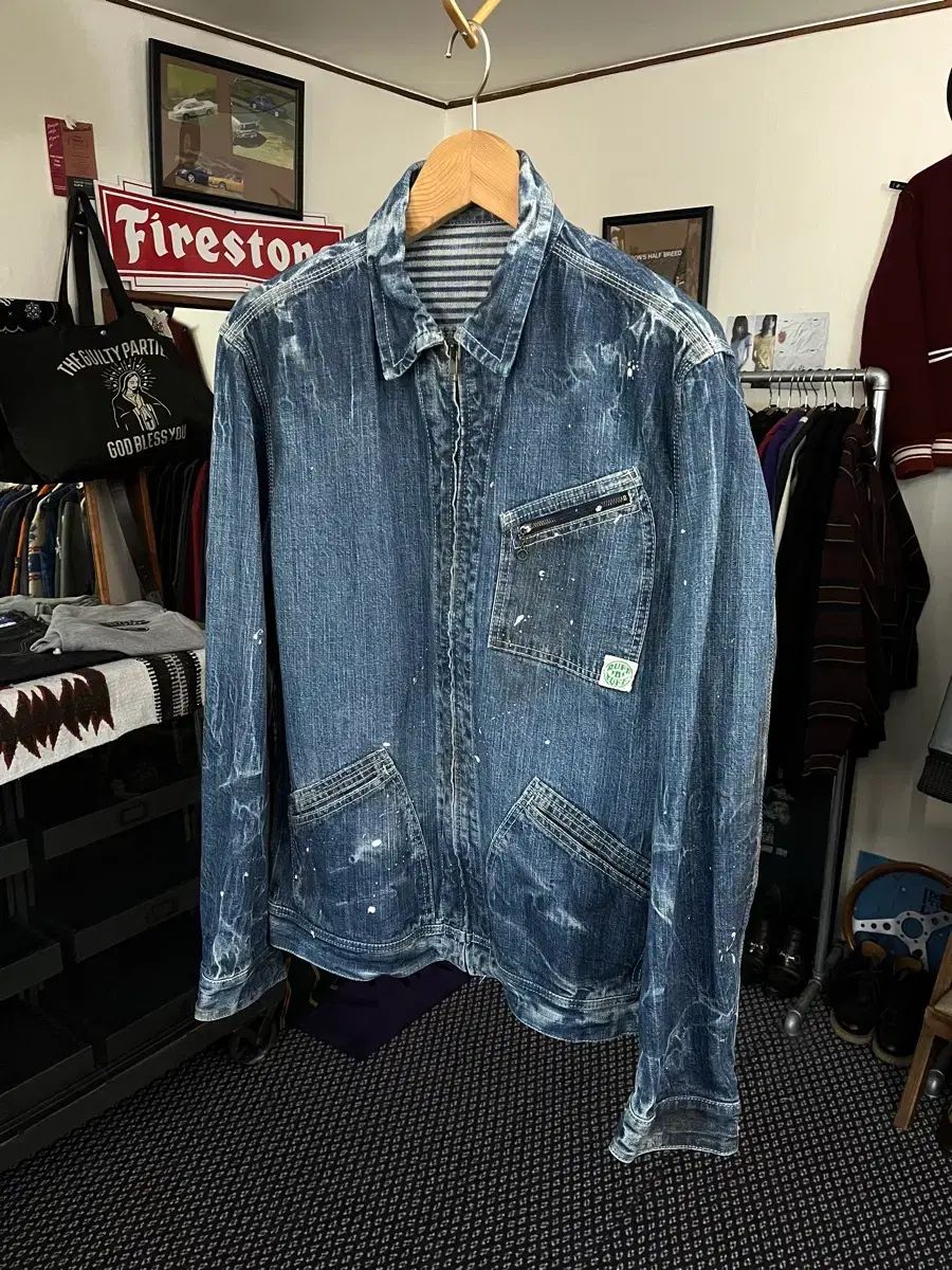 00s マスターピース ディストレスト ジャケット