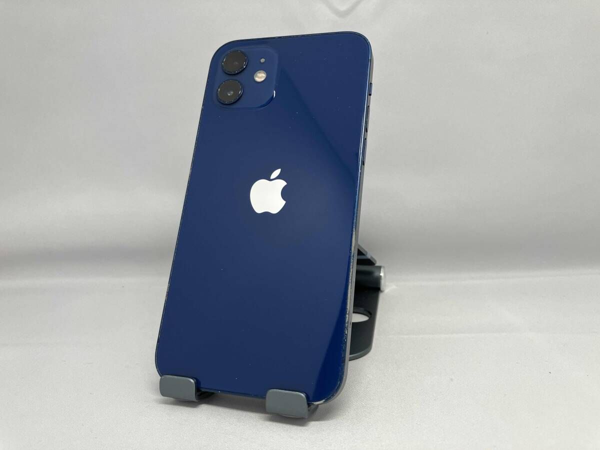 中古品 iPhone12 128GB ブルー SIMロックなし SIMフリー 本体のみ