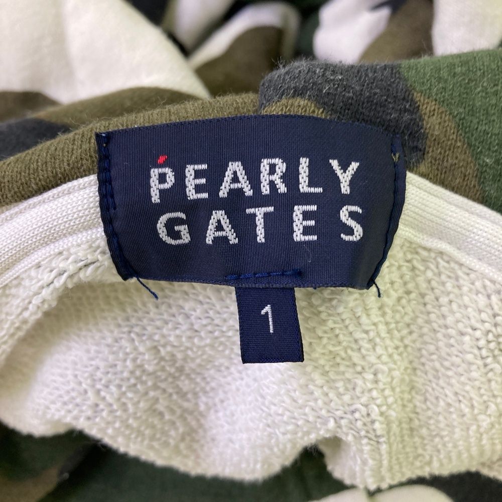 サイズ：1 PEARLY GATES パーリーゲイツ ジップパーカー カモフラ柄
