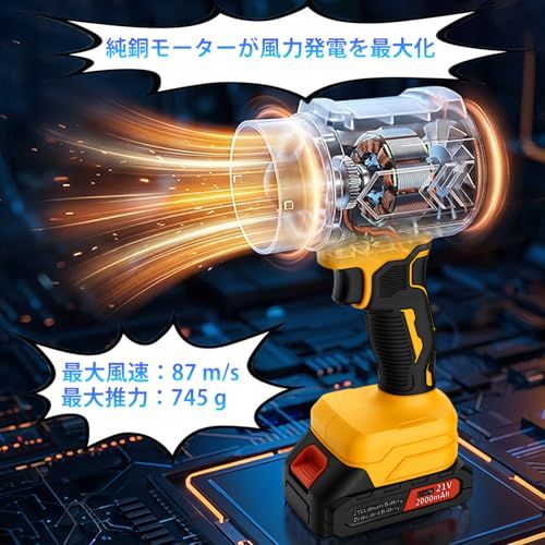 ブロワー 洗車 ハンド 強力 ブロワ 【無段階変速・87m/s強力風速