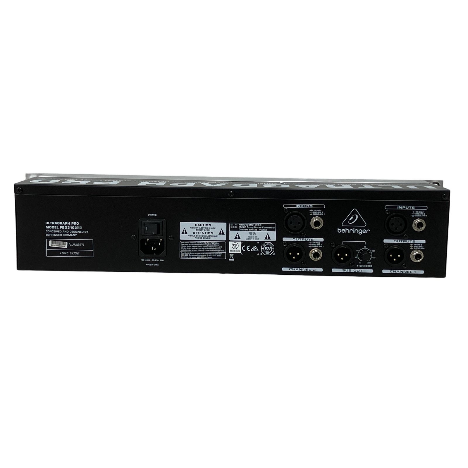 BEHRINGER FBQ3102HD グラフィックイコライザー 音響機器 中古