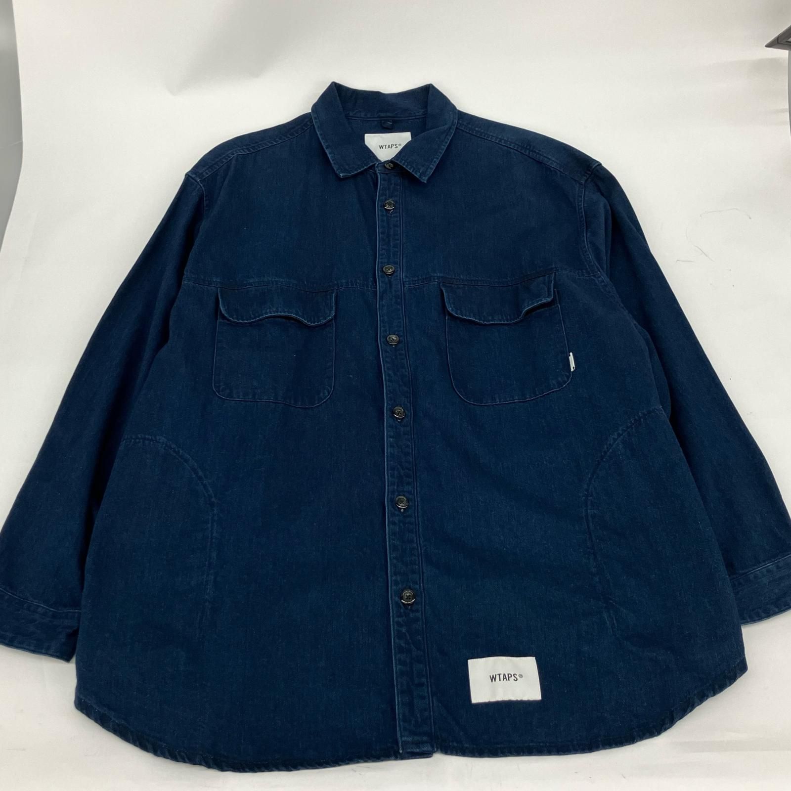 △△wtaps ダブルタップス 23SS WCPO LS COTTON DENIM 231WVDT-SHM01