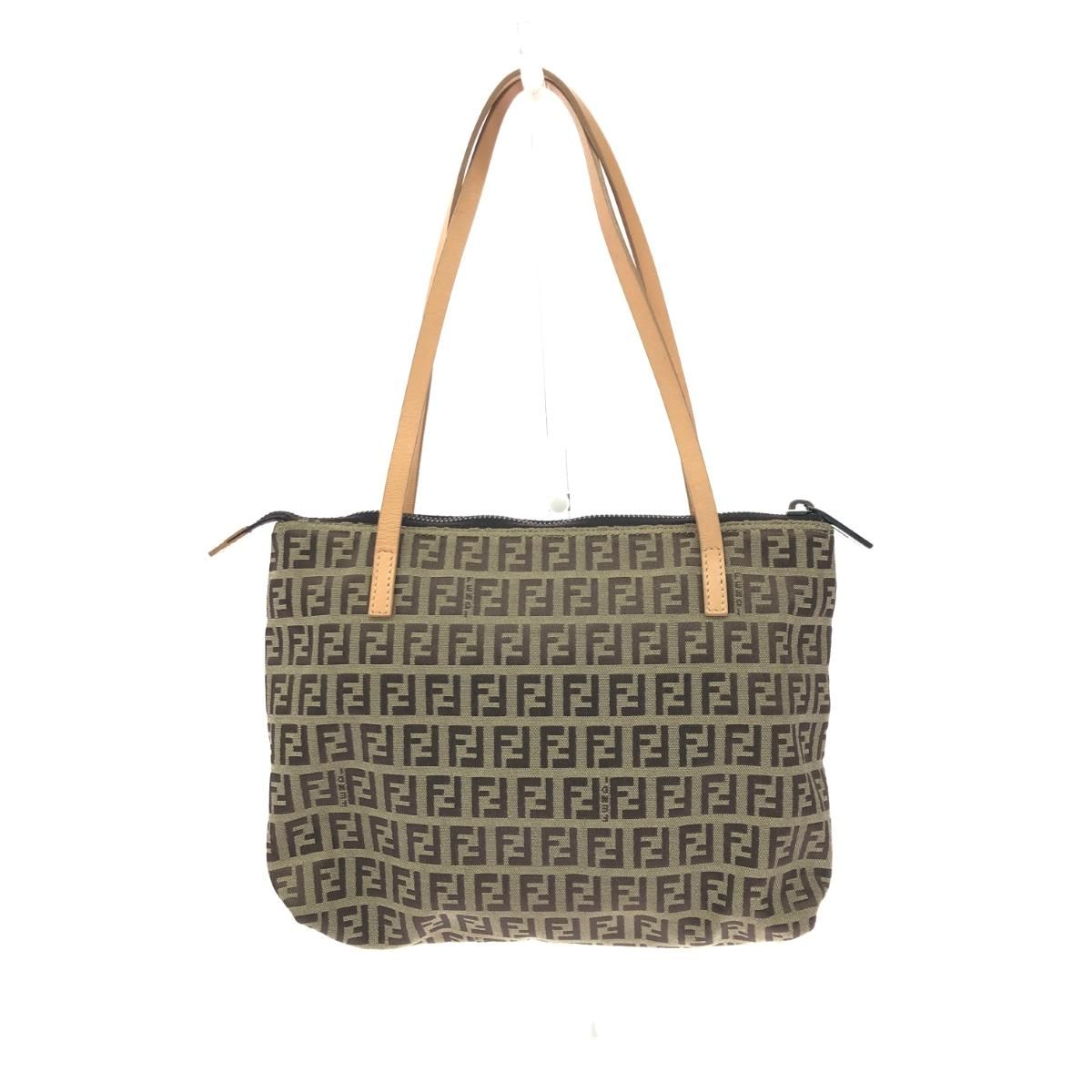 FENDI フェンディ ミニトートバッグ ズッキーノ ブラウン ユニセックス 