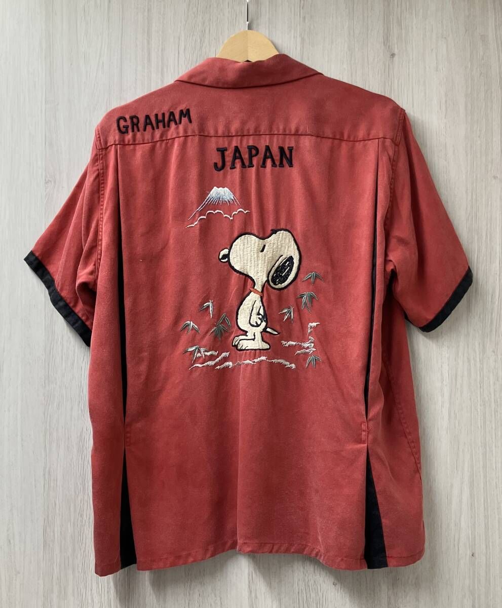 テーラー東洋 x PEANUTS TT37331 スヌーピー スカシャツ ボーリング