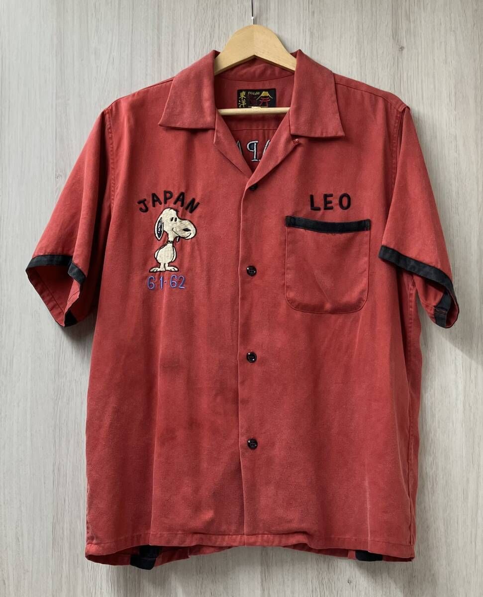 テーラー東洋 x PEANUTS TT37331 スヌーピー スカシャツ ボーリング