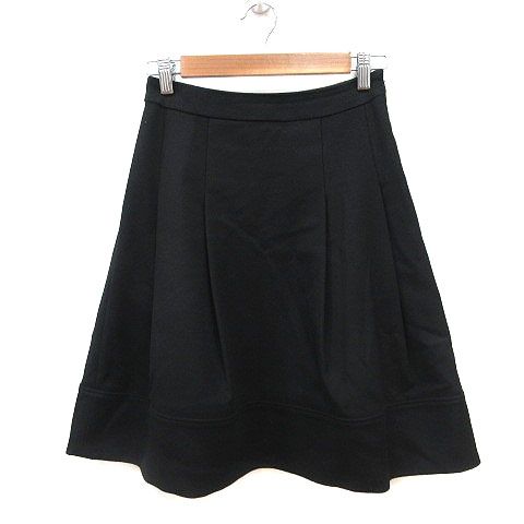 エムプルミエ M-Premier フレアスカート ひざ丈 ウール カシミヤ混 36