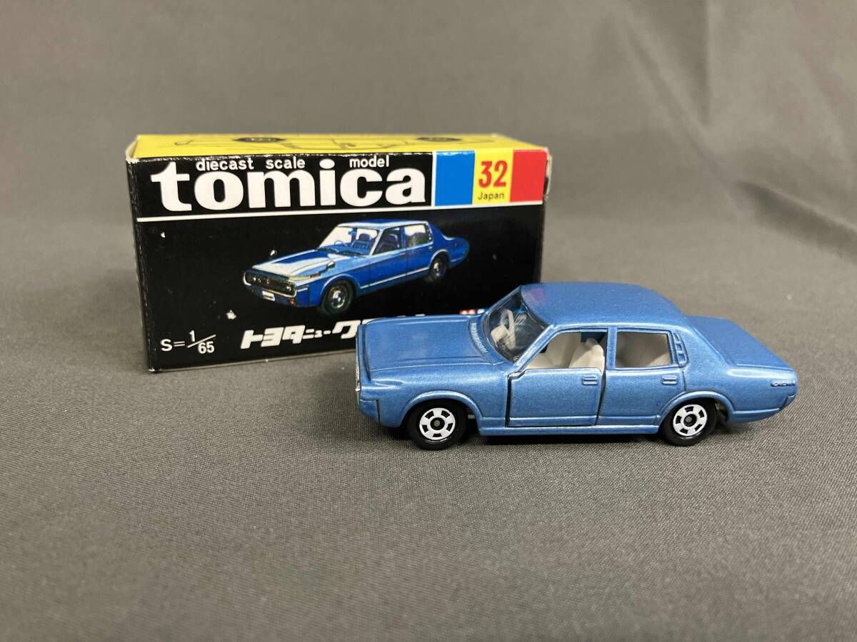現状品 トミカ No.32 トヨタ ニュークラウン 水色 白シート 1HW
