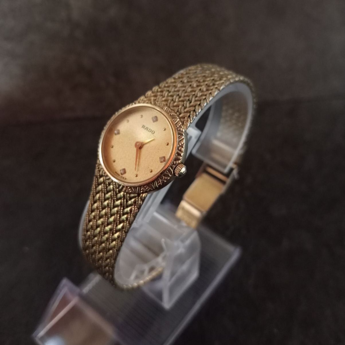 RADO(ラドー) 腕時計 レディース 133.5301.2 4Pダイヤ ゴールド 