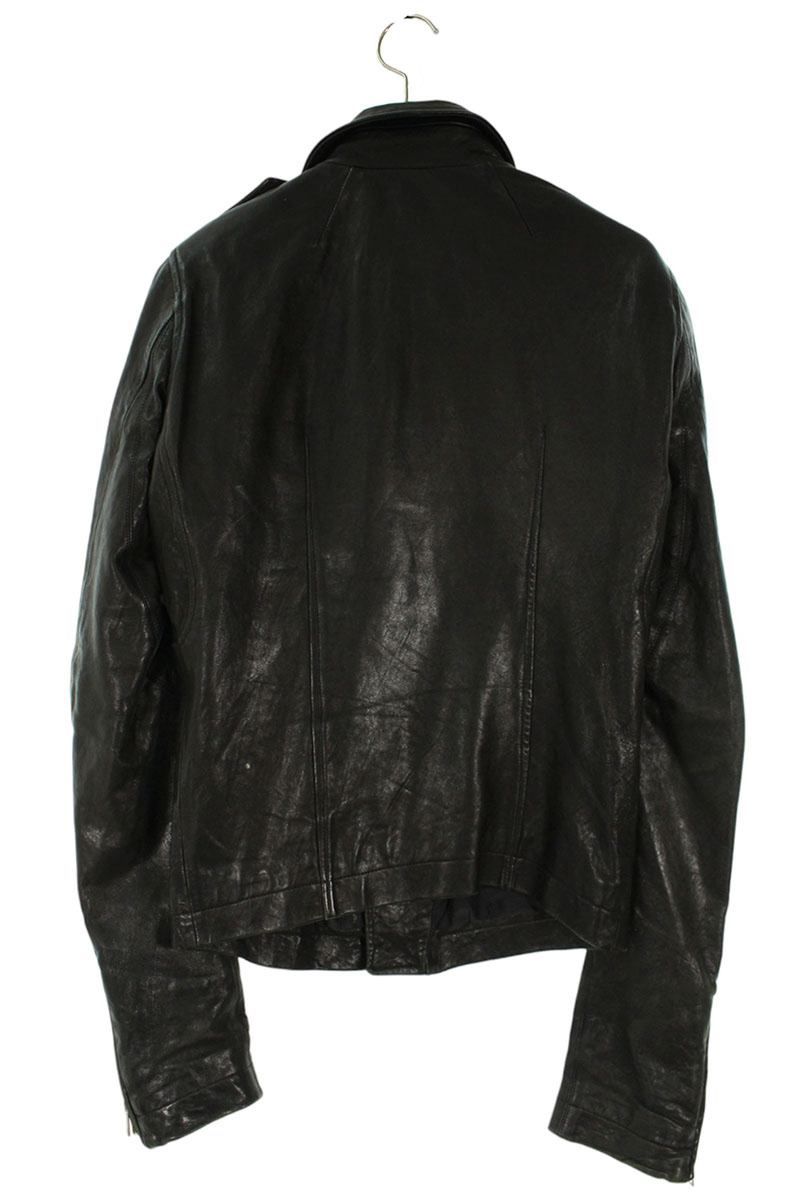 リックオウエンス RU4764 ラッカーニジップレザージャケット メンズ XS