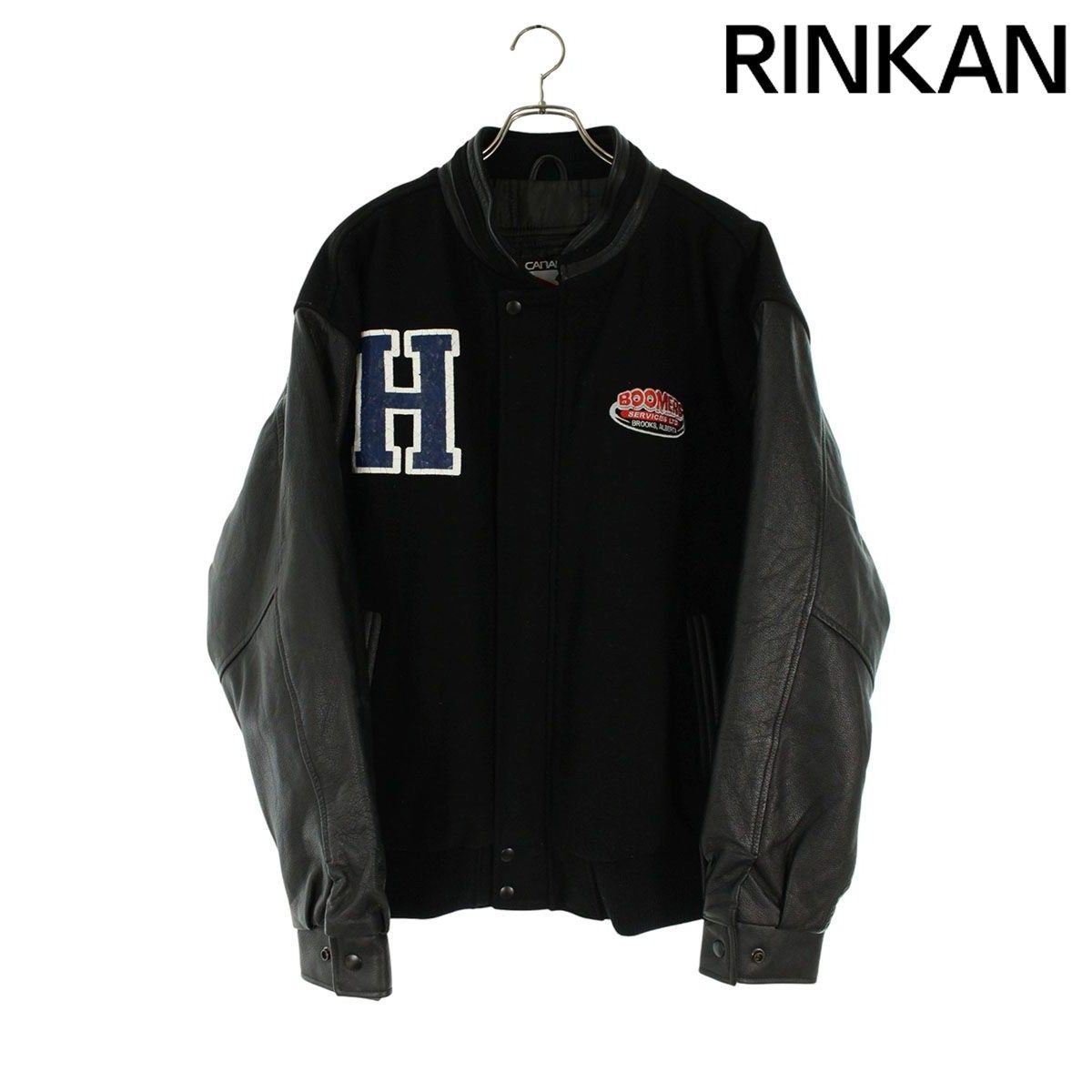 ハリウッドランチマーケット リメイクレザースリーブスタジャン