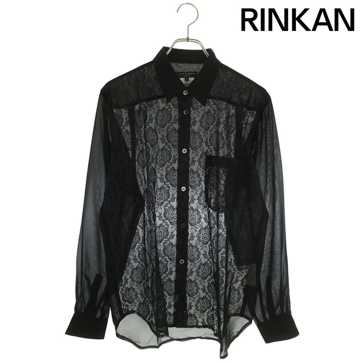 コムデギャルソンオムプリュス PP-B014 AD2014レース花柄シアー長袖