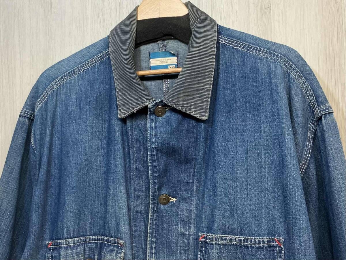 Sears XL 60s 70s デニム カバーオール シアーズ コート ヴィンテージ