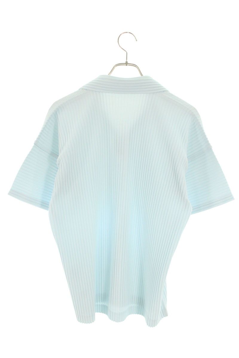 オムプリッセイッセイミヤケ プリーツスキッパー半袖シャツ メンズ