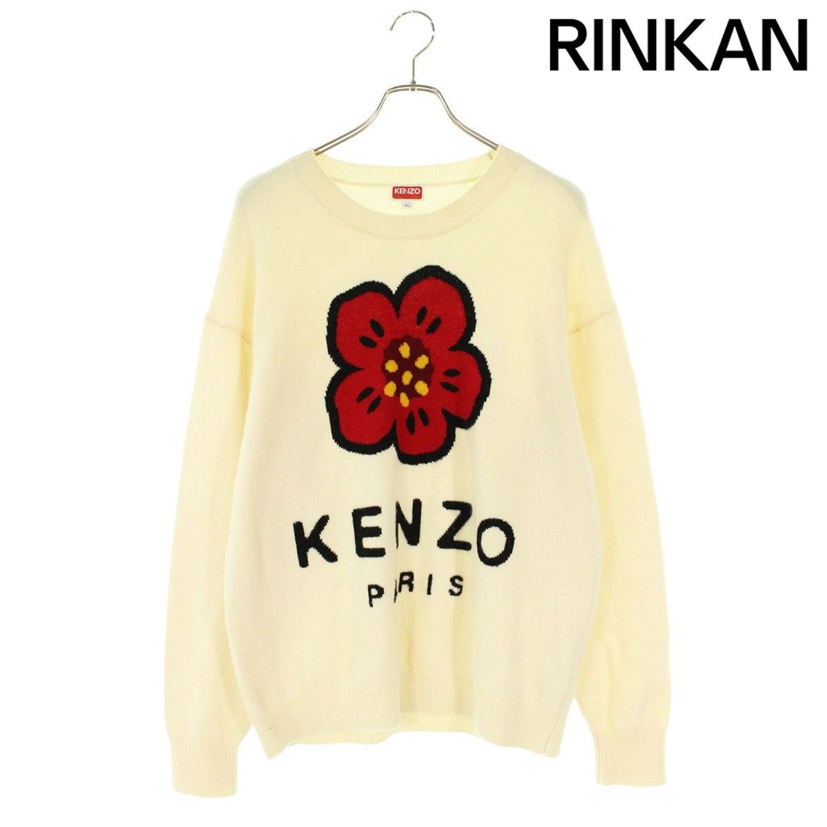 ケンゾー FC65PU3453LD フラワー柄クルーネックニット メンズ XL