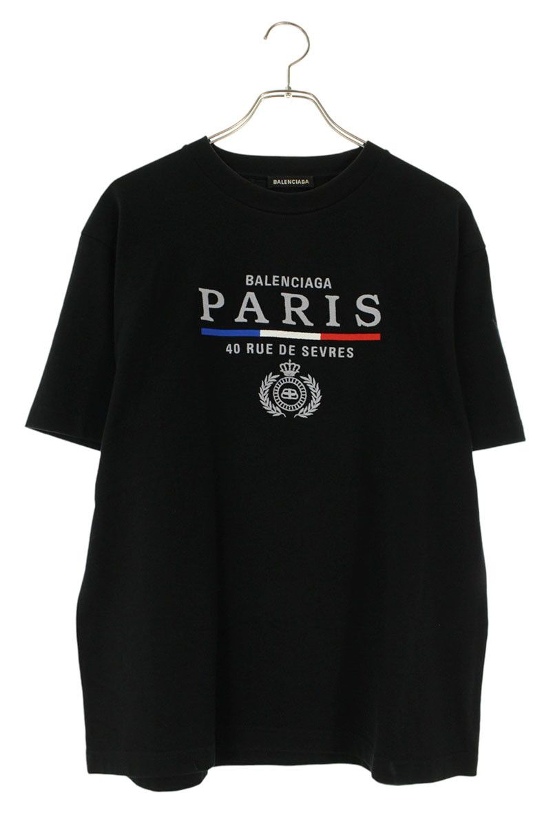 バレンシアガ 594579 TGV48 PARISロゴ刺繍Tシャツ メンズ XS - メルカリ