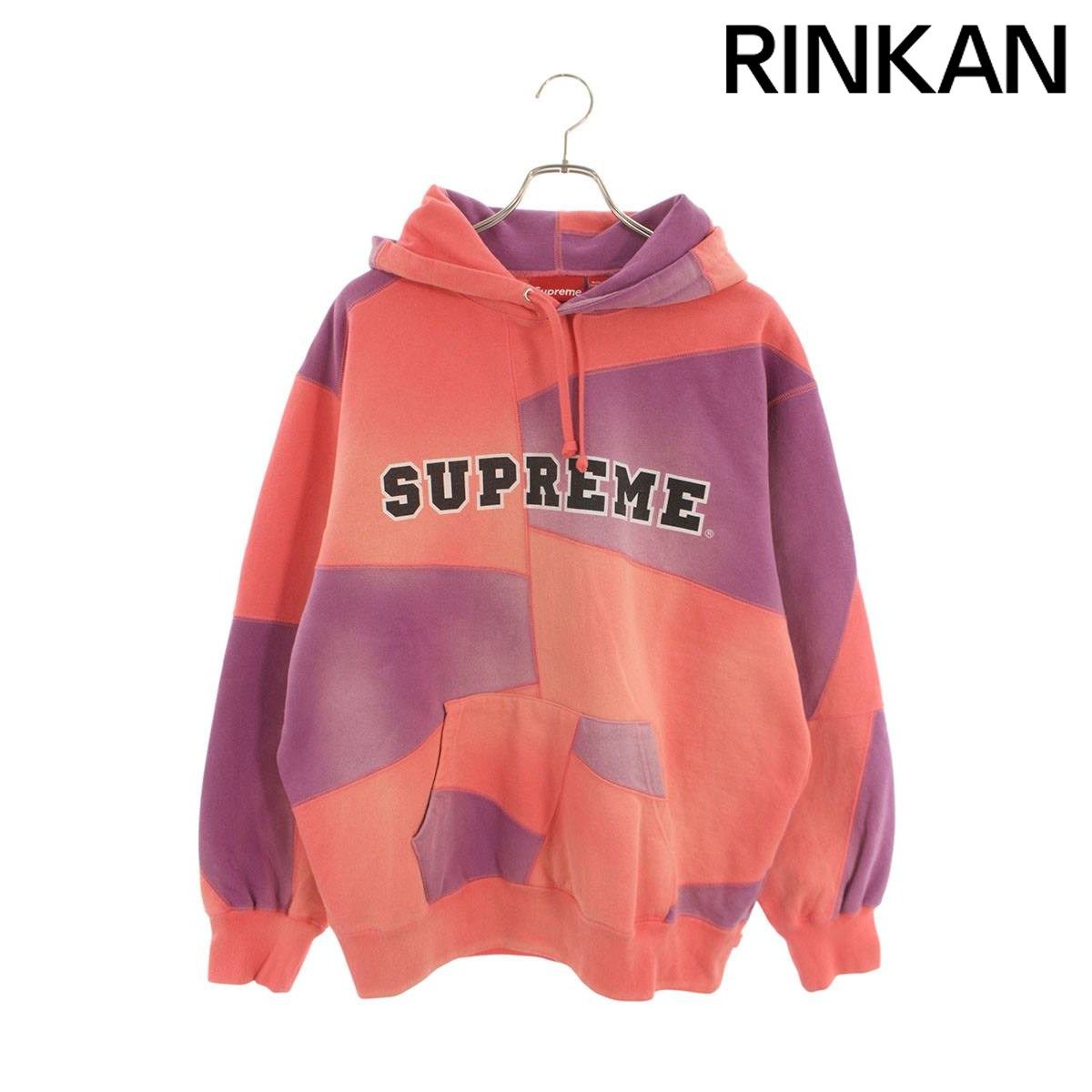 シュプリーム 20AW Patchwork Hooded Sweatshirt パッチワークパーカー
