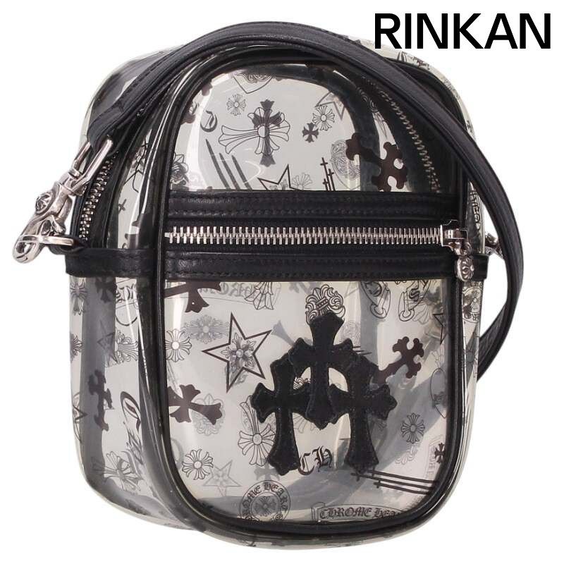 クロムハーツ  TAKA MINI/タカミニ PVC素材クロスパッチ付きショルダーバッグ メンズ