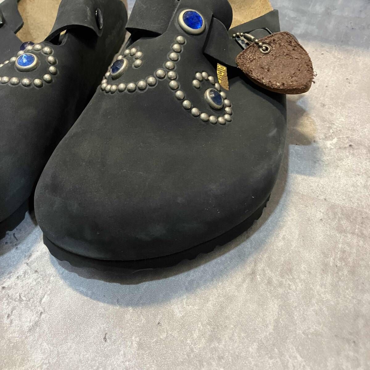 Birkenstock✖️HTCコラボ ターコイズスタッズ ブラック サンダル