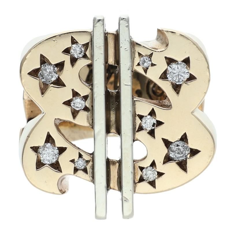 テンダーロイン T-$ RING ダラー 8Kコンビダイヤゴールドリング メンズ