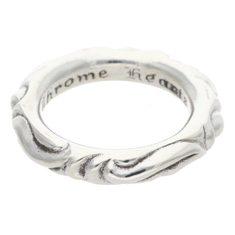 クロムハーツ  SCRL BAND/スクロールバンド シルバーリング メンズ 15号